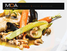 Tablet Screenshot of moa-restaurant.be